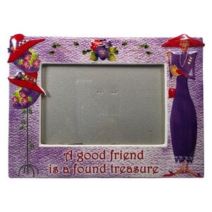Red Hat Society Style Enesco 2004 4x6 Friendship Photo Frame
